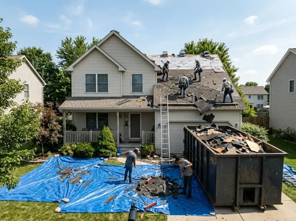 roof-replacement-debris-remova-004 — frequently asked questions, Cheapest Dumpster Rentals in Gaithersburg, MD
